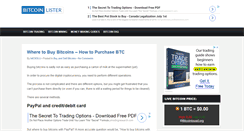 Desktop Screenshot of bitcoinlister.com