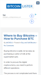 Mobile Screenshot of bitcoinlister.com